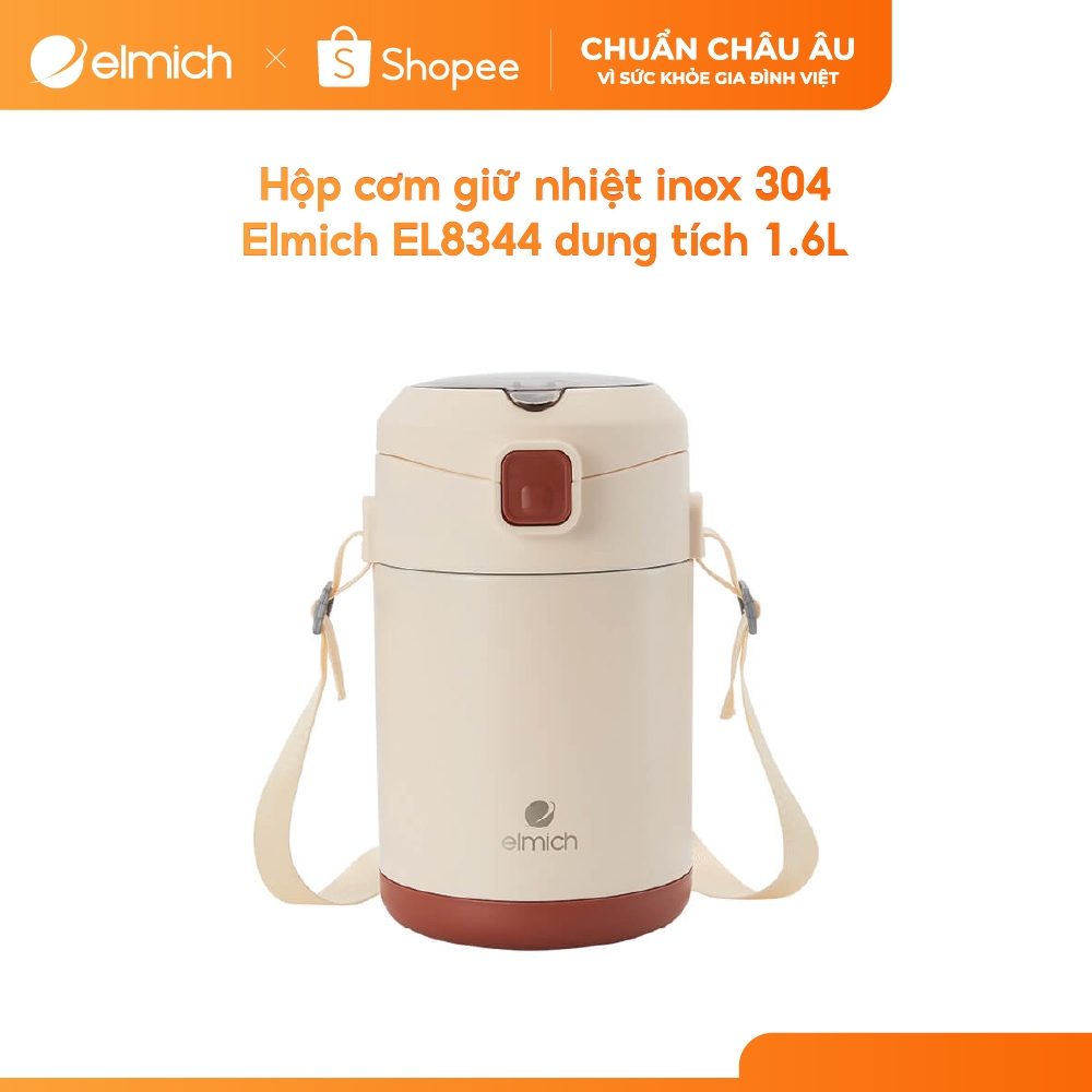[Outlet S2] Hộp cơm giữ nhiệt inox 304 Elmich EL8344 dung tích 1.6L