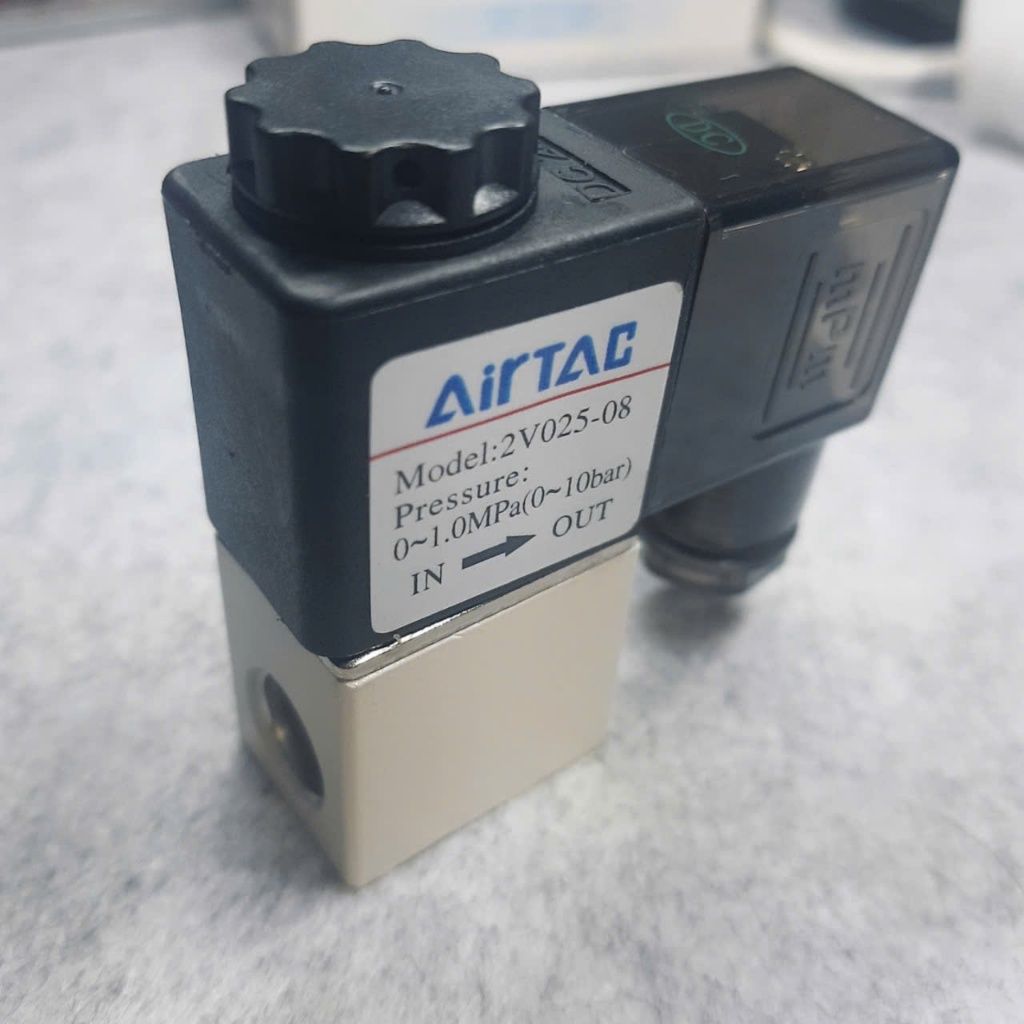 Van điện từ hai cổng 2V025-08 AirTac (Ren 1/4"~13mm)