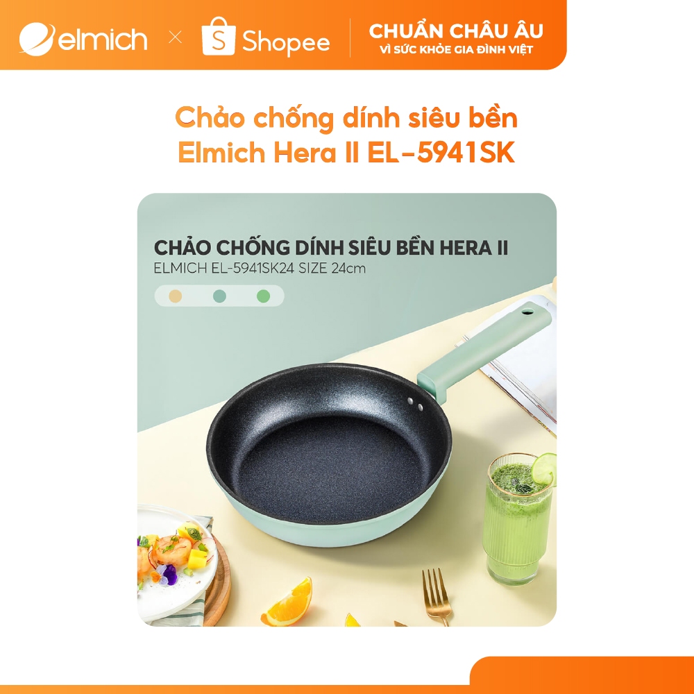 [Outlet S2] Chảo chống dính siêu bền Elmich Hera II EL-5941SK