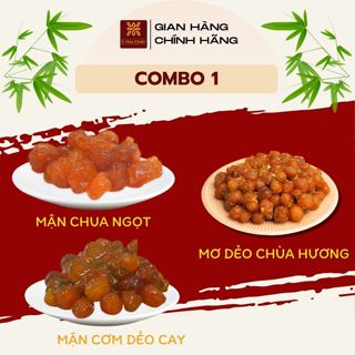 Combo mix 3 loại Ô Mai Xí Muội Ô Mai Cháy Đặc Sản Hà Nội