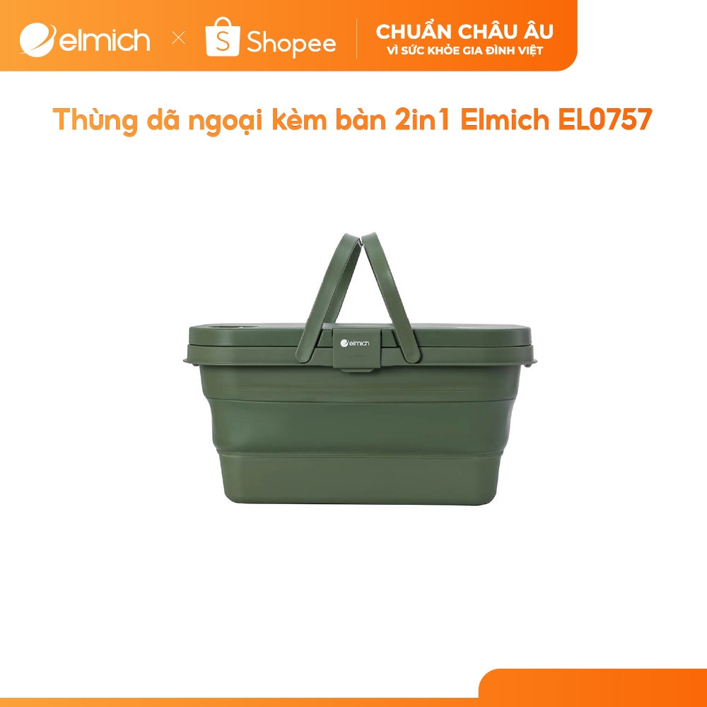 [Outlet S2] Thùng dã ngoại kèm bàn 2in1 Elmich EL0757