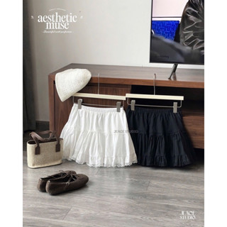 Chân váy thô mềm phối ren 2 lớp quần bảo hộ TOVE SKIRT Byjolievn By Jolie