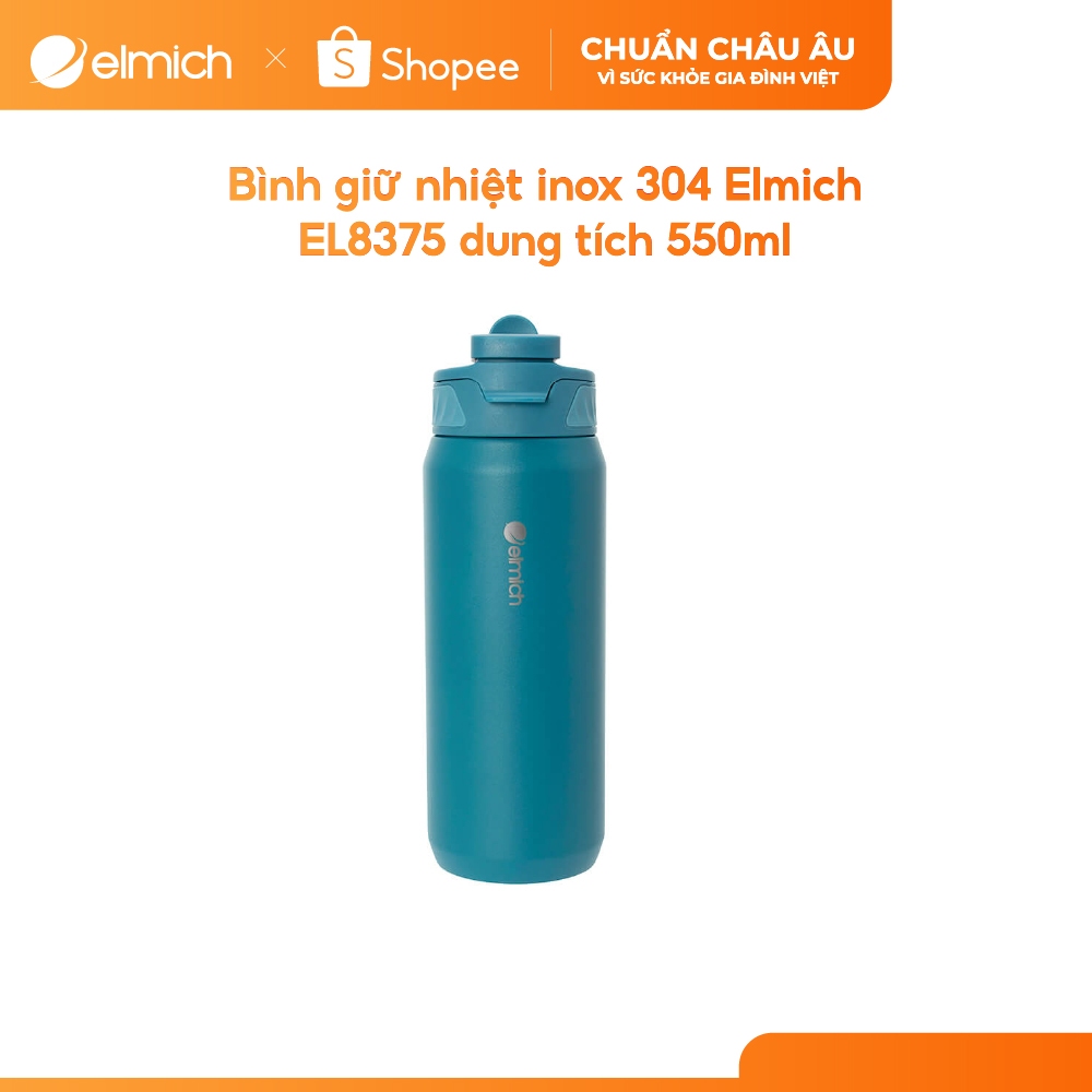 [Outlet S2] Bình giữ nhiệt inox 304 Elmich EL8375 dung tích 550ml