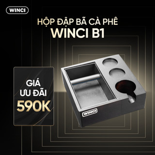 Hộp Đập Bã Cà Phê Espresso Đa Năng WINCI B1 3in1, Gỗ Tự Nhiên Sang Trọng, Bảo hành 1 năm toàn quốc, Lỗi 1 đổi 1