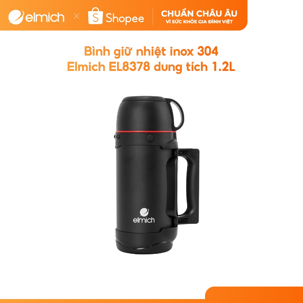 [Outlet S2] Bình giữ nhiệt inox 304 Elmich EL8378 dung tích 1.2L