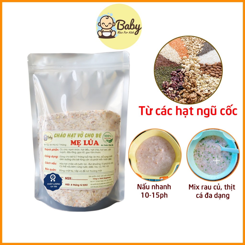 Cháo Hạt Vỡ Gạo Vỡ Cho Bé Ăn Thô Nguyên Chất Thơm Ngon Bổ Dưỡng Cháo Hạt Vỡ Mẹ Lúa Chất Lượng Cao