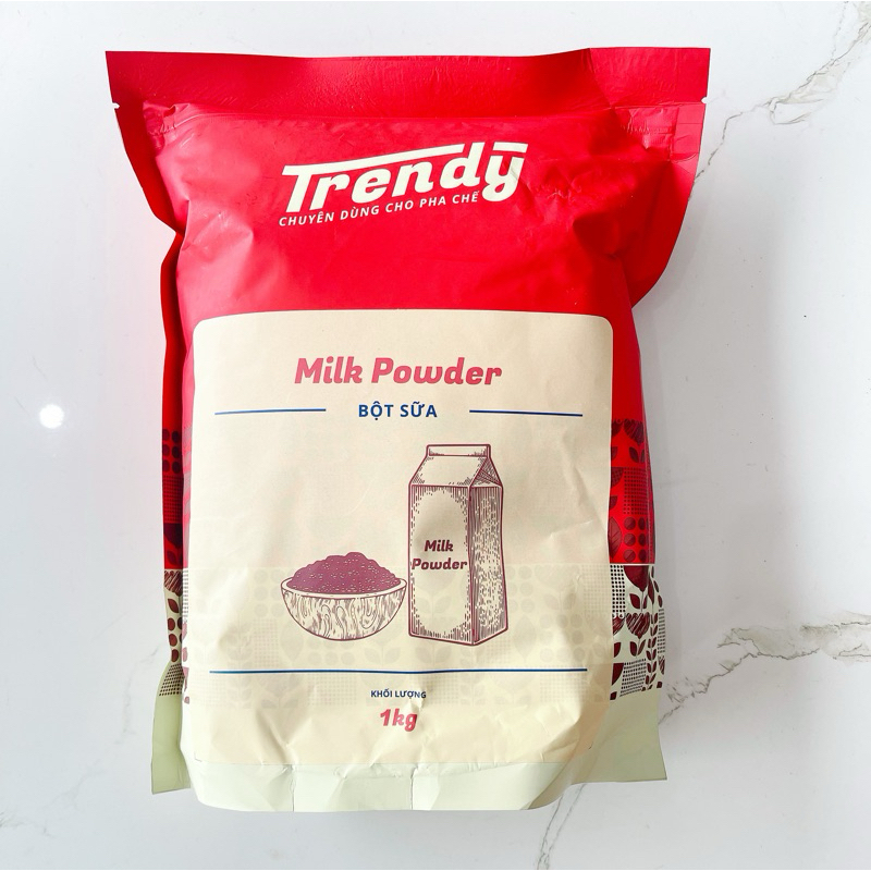 Bột sữa Trendy dùng để pha trà sữa 100g (tách từ túi 1kg)