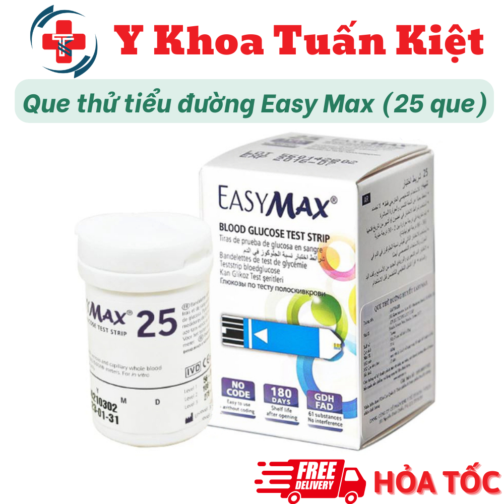 ✅ Que thử đường Easy Max (hành chính hãng cam kết date xa)