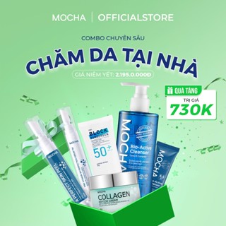 Combo Peel Da Mocha + Sữa Rửa Mặt Bio Active + Kem Chông Nắng, Trọn Bộ Chăm Sóc Da Trước Và Sau Peel
