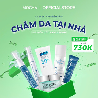 Trọn Bộ Dưỡng Da Mocha Cải Thiện Mụn Nám, Trắng Da Gồm 1 Peel Da + 1 Kem Dưỡng + 1 Kem Chống Nắng
