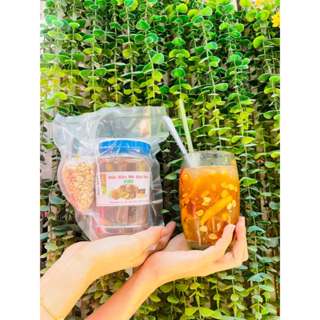  500g hạt đác rim me hạt dẻo khóm mít kèm gói đậu phộng nhà rang mát lạnh ngày nắng nóng 