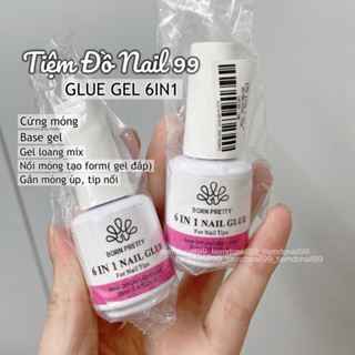 Gel 6in1 nail Glue, Gel đa năng 6 trong 1 úp móng siêu nhanh - chai 15ml