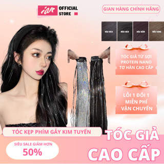 Tóc Kẹp Light Nhũ Kim Tuyến, Tóc Light Hiện Đại Cao Cấp