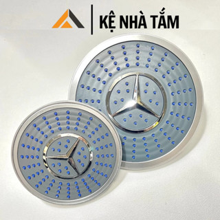 Bát sen tắm đứng MERC, sen tắm hình tròn chất liệu nhựa ABS siêu bền ren xoáy tiêu chuẩn 21mm