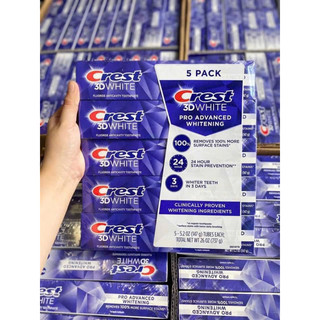 Kem Đánh Răng Crest 3D White Pro Advanced Whitening 147g