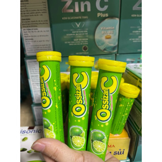  combo 10 typ C sủi OSSIZAN Vị Chanh 3g Hàm Lượng Vitamin C Cao 150mg viên Giải Nhiệt Làm Mát Tăng Sức Đề Kháng  20v  