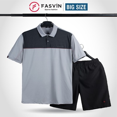 Bộ Quần Áo Thể Thao BigSize Nam 80kg đến 100kg FASVIN AB162.1 Chất vải mềm mại, co giãn