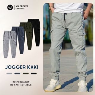 Quần Jogger Kaki Nam MK CLEVER Kiểu Túi Hộp Dáng Dài Thiết Kế Lưng Thun Khỏe Khoắn Năng Động