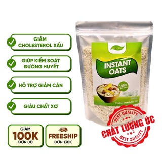  Yến mạch Let's Nuts cán vỡ mỏng túi 500g-2kg giúp giảm cân bổ sung dinh dưỡng chế độ ăn healthy 