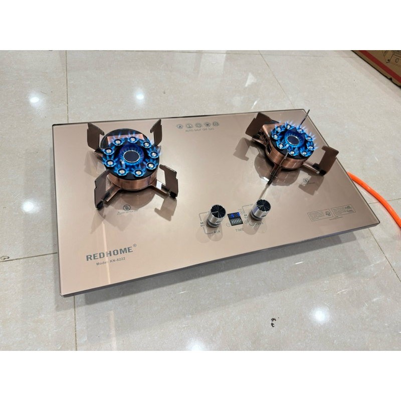 Bếp gas âm lật 10 đầu đốt Redhome 8222KV ( có hẹn giờ , ngắt gas tự động )