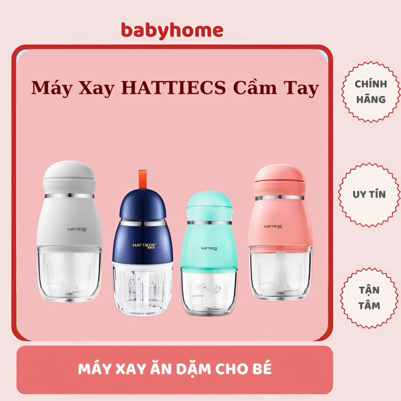 Máy Xay HATTIECS Cầm Tay 6 Lưỡi- 8 Lưỡi babyhome