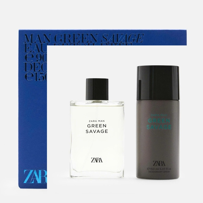 20ml 90ml 150ml NƯỚC HOA NAM ZARA GREEN SAVAGE+ Xịt Body