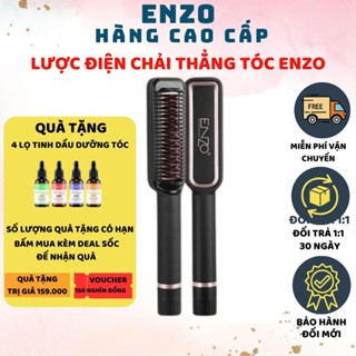 Lược điện chải tóc ENZO EN-4113 thương hiệu Italia,ion âm giúp tóc luôn mền mượt, BH 5 Năm