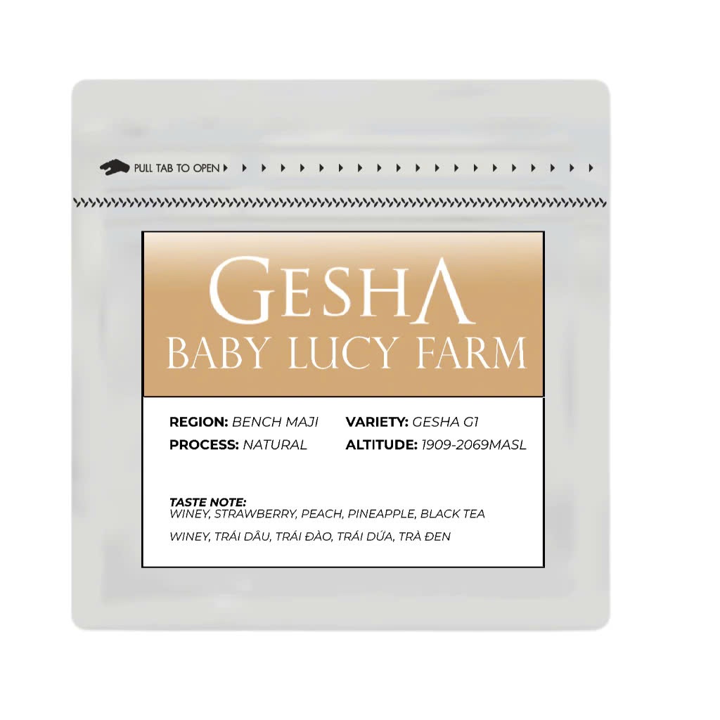 Cà Phê Arabica Gesha Baby Lucy Farm Natural