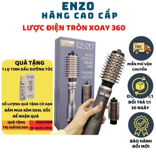 Lược điện chải tóc ENZO 742 thương hiệu Italia, lược điện tự động 4 in 1,uốn tóc,tạo phồng BH 5 năm