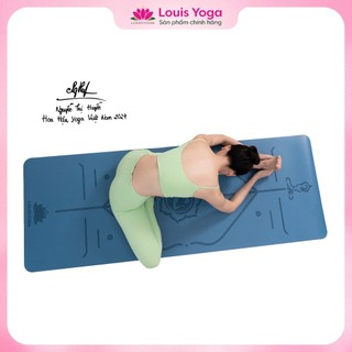 Thảm tập Yoga cao su Louis Yoga - BASIC - Siêu thấm hút, Thiết kế 2 lớp, Mặt bóng, Vệ sinh dễ dàng, Độ bám tốt