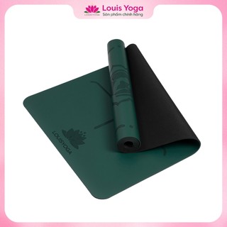 Thảm tập Yoga cao su Louis Yoga - BASIC - Siêu thấm hút, Thiết kế 2 lớp, Mặt bóng, Vệ sinh dễ dàng, Độ bám tốt