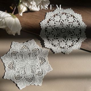 Đế lót lọ hoa bằng ren, lót cốc, lót ly , khăn ren trải bàn, trang trí đạo cụ chụp ảnh