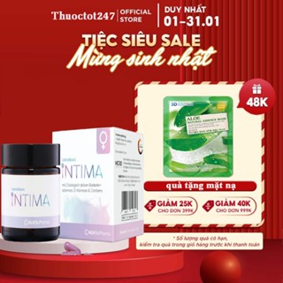  Lactobact Intima - Men Vi Sinh Phụ Khoa Giúp Xử Lý 12 Vấn Đề Phụ Khoa - 30 Viên 