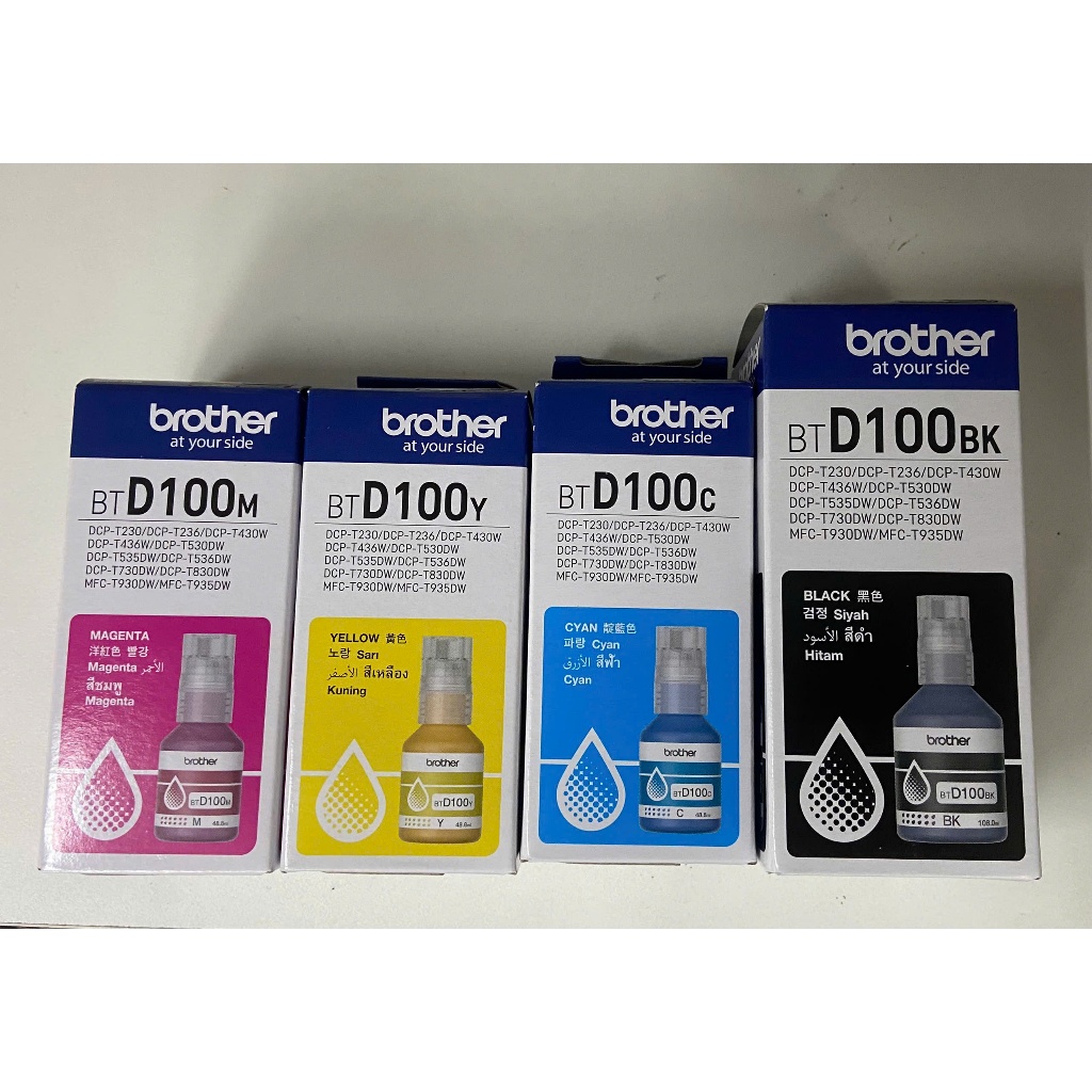 Bình Mực Đen Brother BTD100BK 108.0ml - Tương Thích Tuyệt Đối Máy In Brother DCP-T230 T430W T530DW