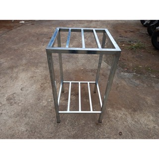  Kệ sắt 2 tầng vuông 25x25cm vuông 30x30cm Cao  50-70-90-100 cm 3 nan thép 20x20mm - Giá kệ sắt 