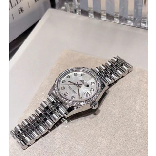  Đồng Hồ Pin Nam Nữ  Đính Đá Đồng Hồ Luxury R68 Pin Kim Trôi 36mm Nữ 31mm Dây Đúc Viền Đá Chống Nước Bảo Hành 6Tháng 