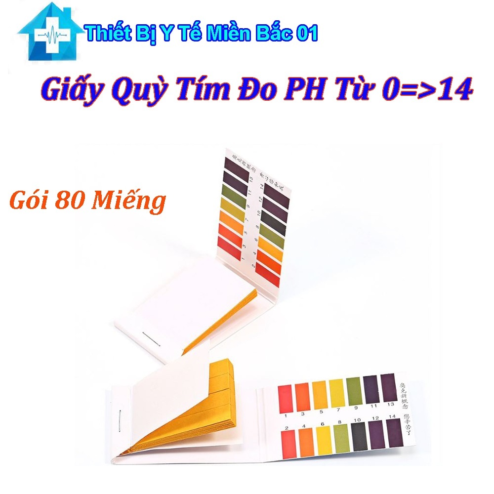 Giấy Quỳ Tím Đo PH Gói 80 Miếng