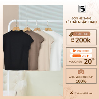 Áo thun giữ nhiệt nữ cổ 2.5 phân, tay hến Twenty.5 -  nhiều màu lựa chọn phù hợp dưới 50kg 4928