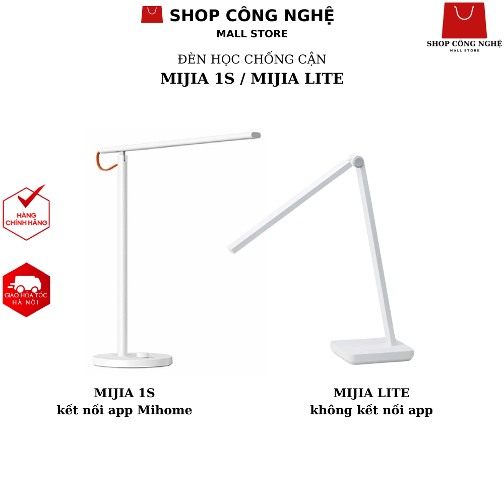 Đèn bàn Đèn học chống cận Desk Lamp Mijia 1S kết nối app thông minh - Đèn học Mijia Lite 2 -BH6tháng