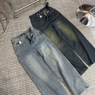 YURI JEANS - (Vải QC-CAO CẤP) Quần Jean Nữ Ống Suông Phối Kiểu Ở Túi Mã57