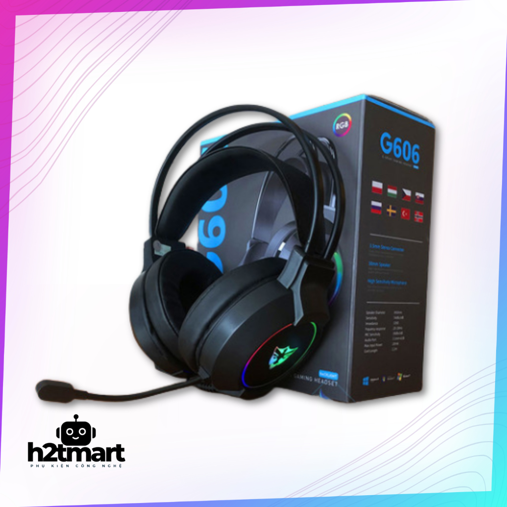 Tai Nghe Có Dây Gaming PC Có Mic G606, G608 Âm Thanh Đỉnh Chiến Game Siêu Ngon Cho Game FPS,MOBA