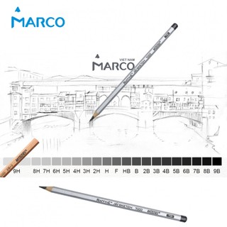 [DA ĐEN] Bút Chì Phác Thảo Marco 7000