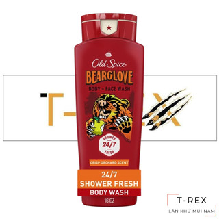 Sữa tắm old spice bearglove hình gấu mùi cam táo dung tích 473ml