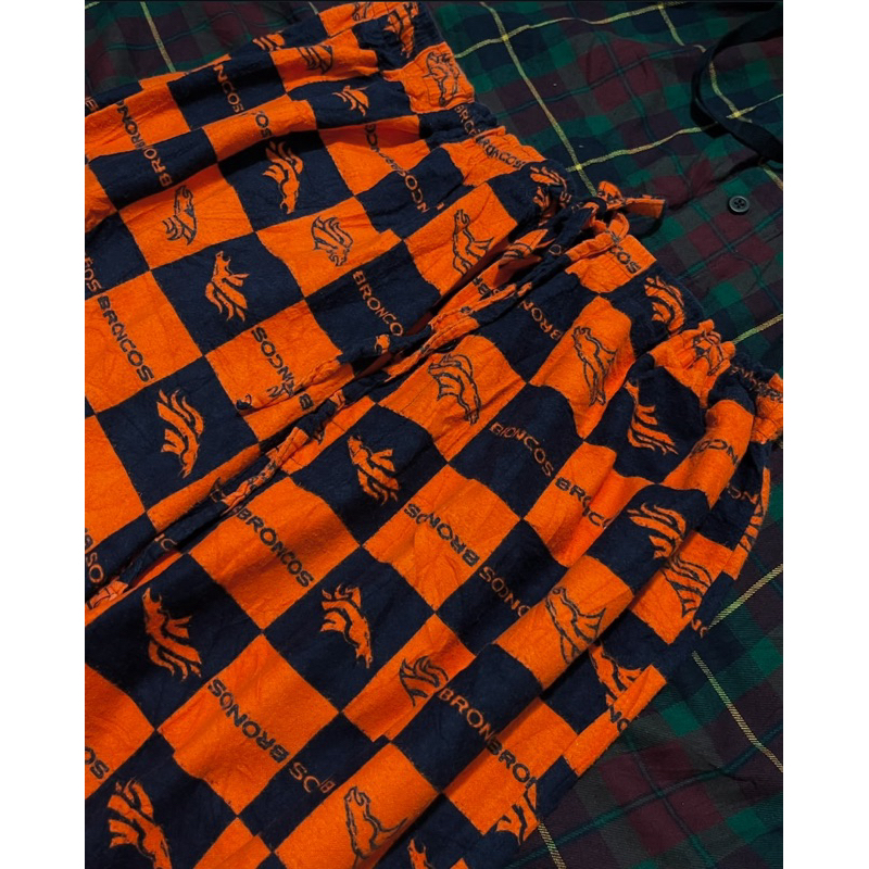 Quần Flannel Nỉ Cotton 2hand Hiệu NFL Hoạ Tiết Logo Size XL  [SỐ ĐO DƯỚI MÔ TẢ]