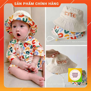   Sale+Tặng Quà  Mũ Rộng Vành Cho Bé-Mũ Tai Bèo Hai Mặt Vải Cotton Chống Nắng Phong Cách Hàn Cho Bé Trai Bé Trai Bé Gái 