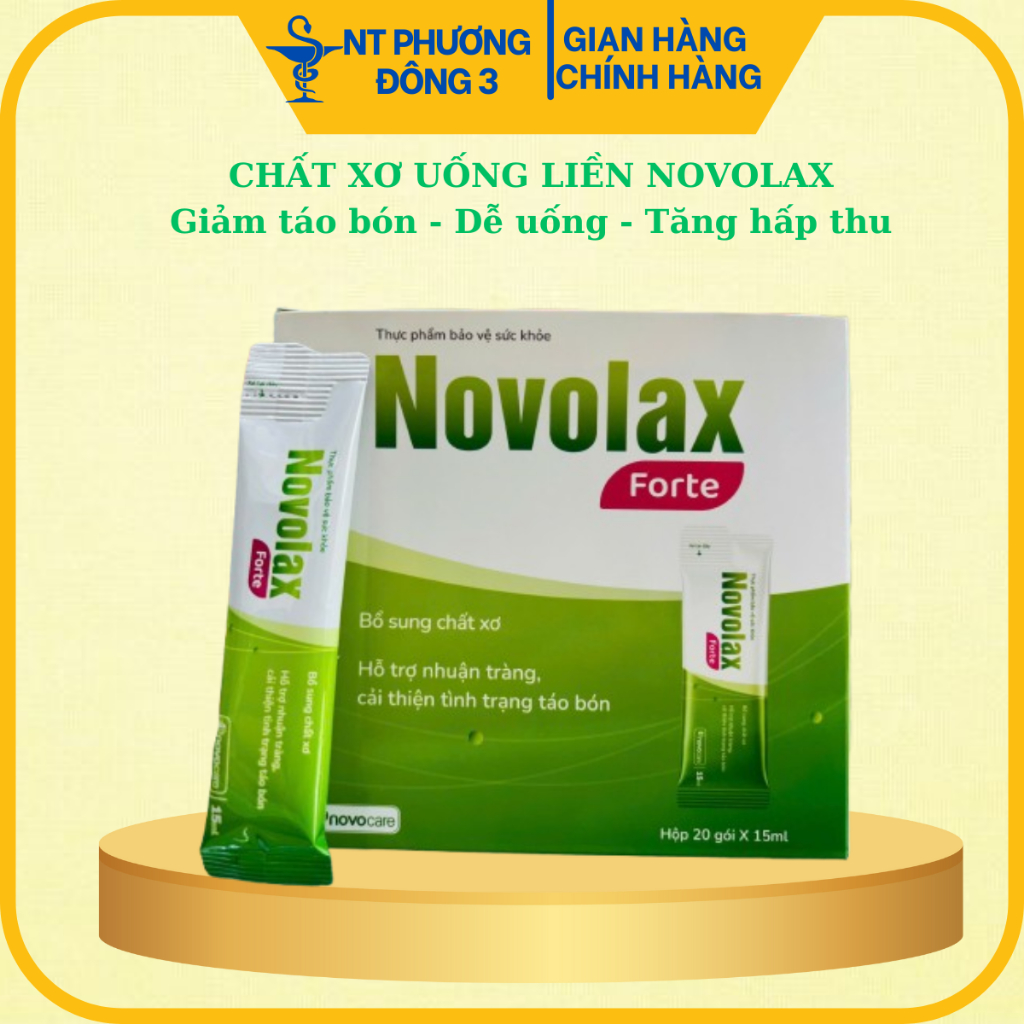 NOVOLAX HỘP 10 gói BỔ SUNG CHẤT XƠ Hộp 10 gói, 20 gói