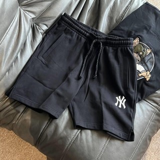 [Chính Hãng] Quần Short Nỉ Ne.w Er.a - Đen Logo NY