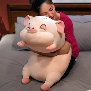 THÚ NHỒI BÔNG HEO BUỒN NGỦ (50CM) MÀU XÁM