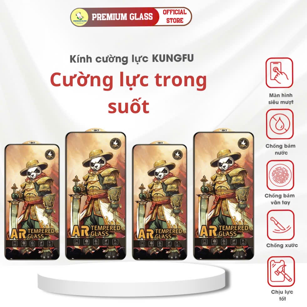 KÍNH CƯỜNG LỰC IPHONE PANDA CASE TRONG SUỐT DÀNH CHO 16/15/14/13/12/11/PRO/PLUS/PROMAX/XR/XS/6/7/8P