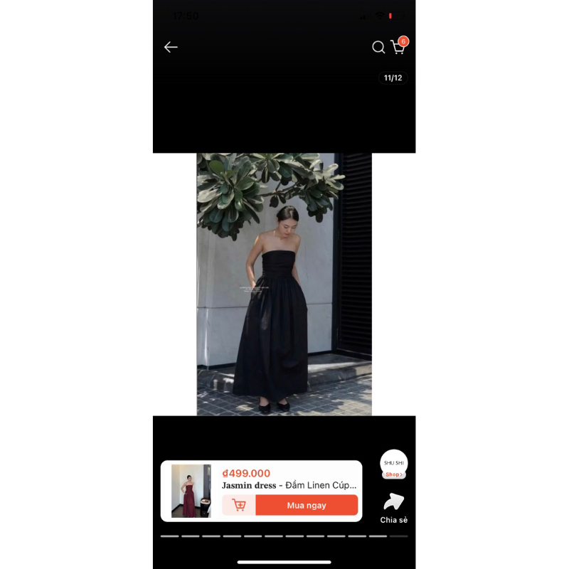 Pass đồ cá nhân - Đầm quây linen Shushi clothing (đọc mô tả)